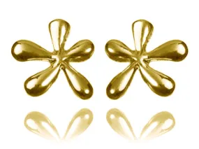 18k Gold Plated Mexico Flower Studs