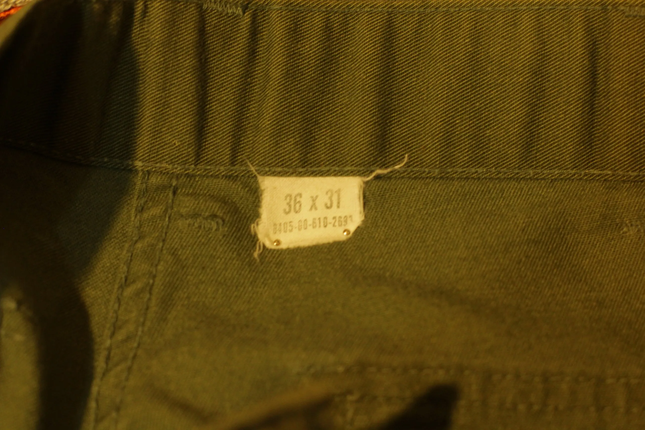 1979 Military Issue OG-507 DLA100 Utility Pants, Fatigues,