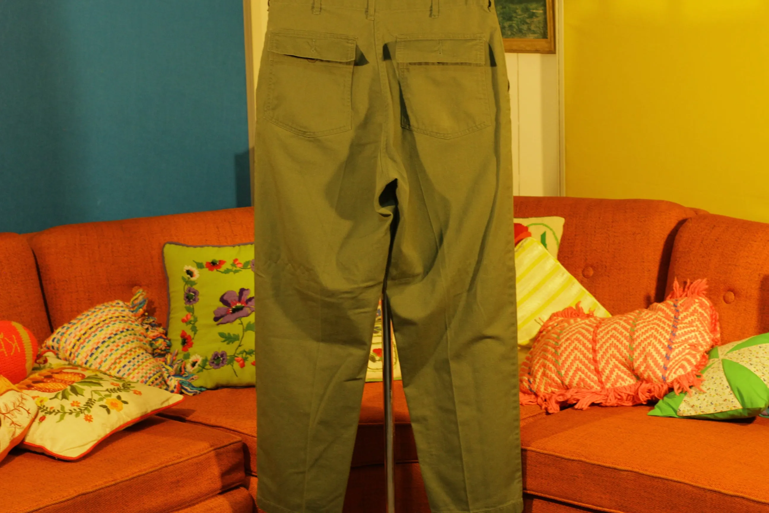 1979 Military Issue OG-507 DLA100 Utility Pants, Fatigues,