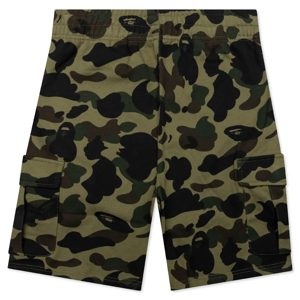 1st Camo 6 Pocket Sweat Shorts - Green