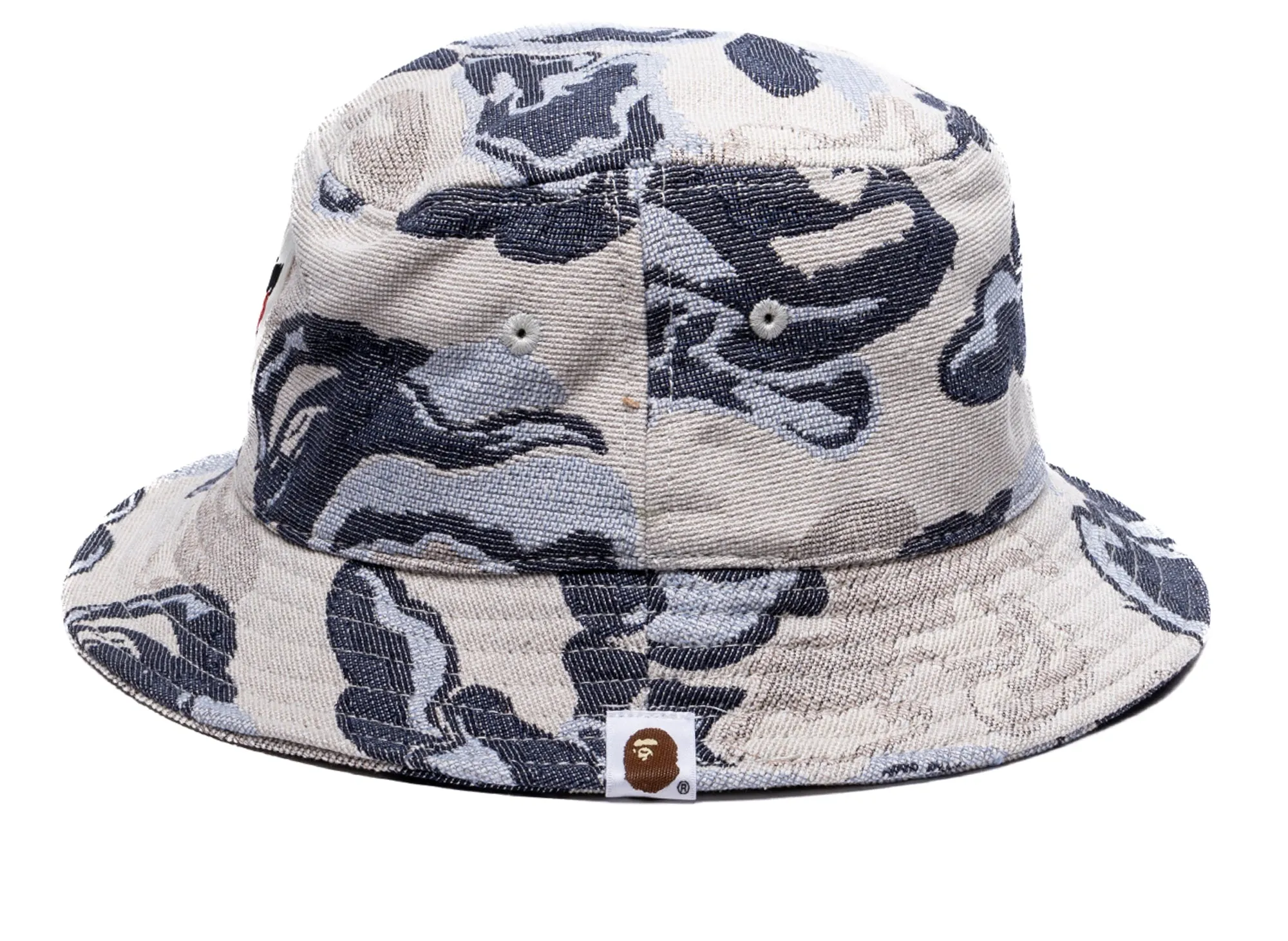 A Bathing Ape BAPE Art Camo Bucket Hat in Blue