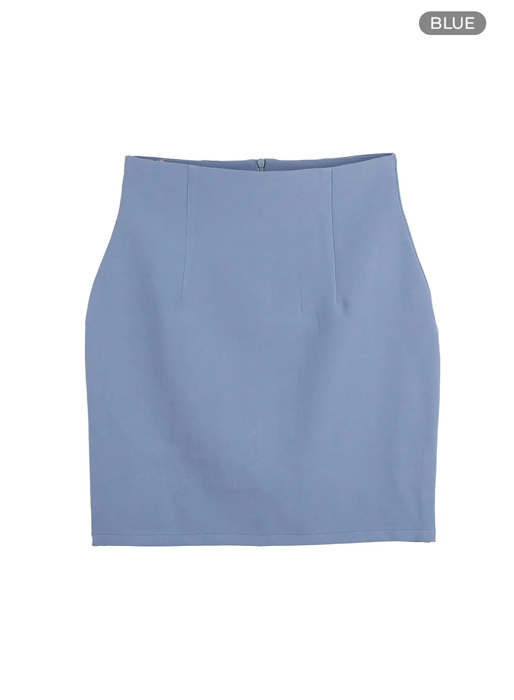 Basic High Waist Mini Skirt OU411