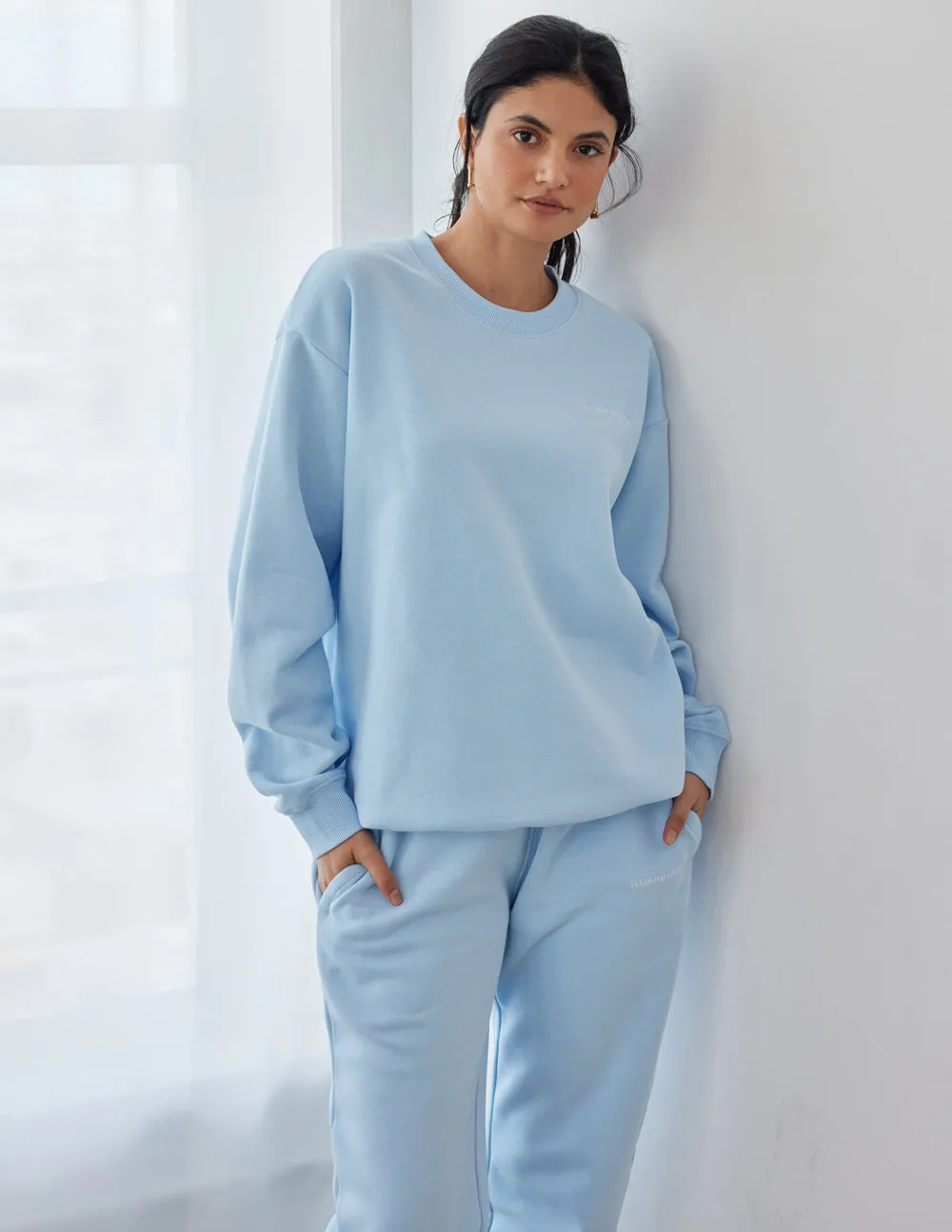 Basics Dream Blue Unisex Crewneck