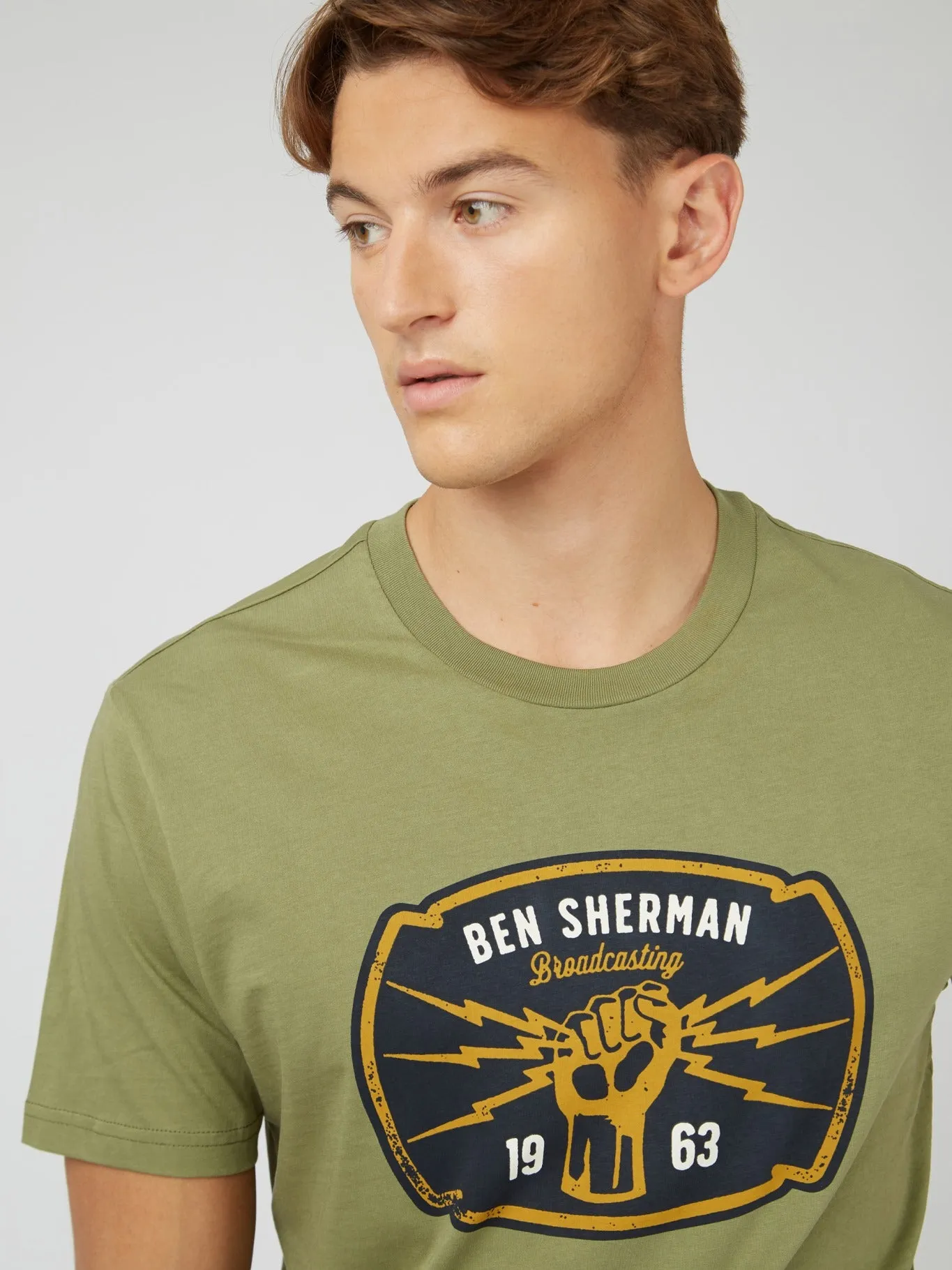 Ben Sherman Mens Broadcasting Power T-Shirt