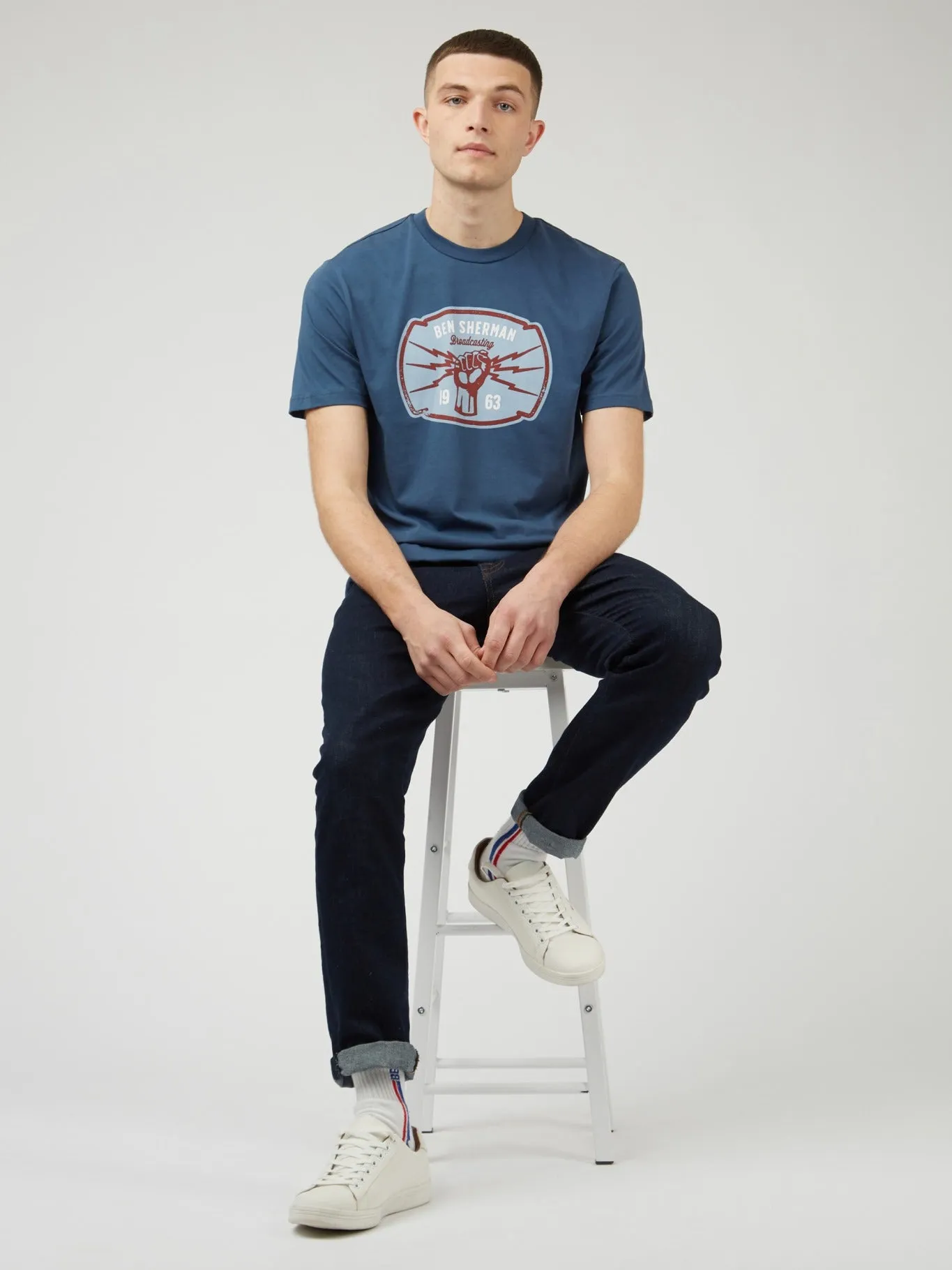 Ben Sherman Mens Broadcasting Power T-Shirt