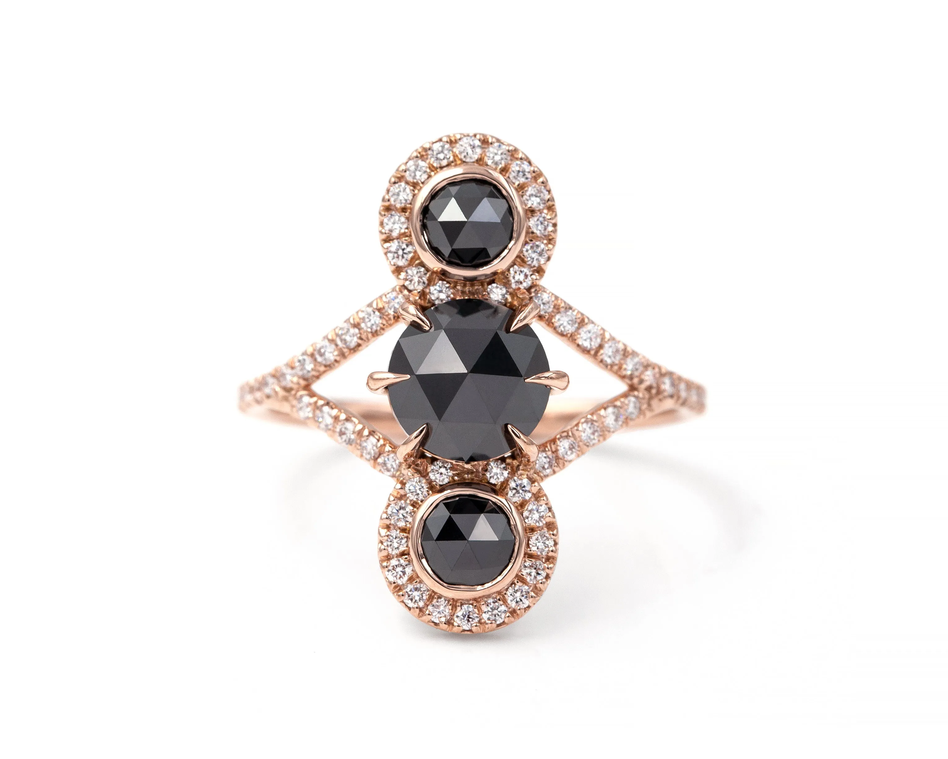 Black Diamond Triple Equilibrium Ring (Ready to Ship)