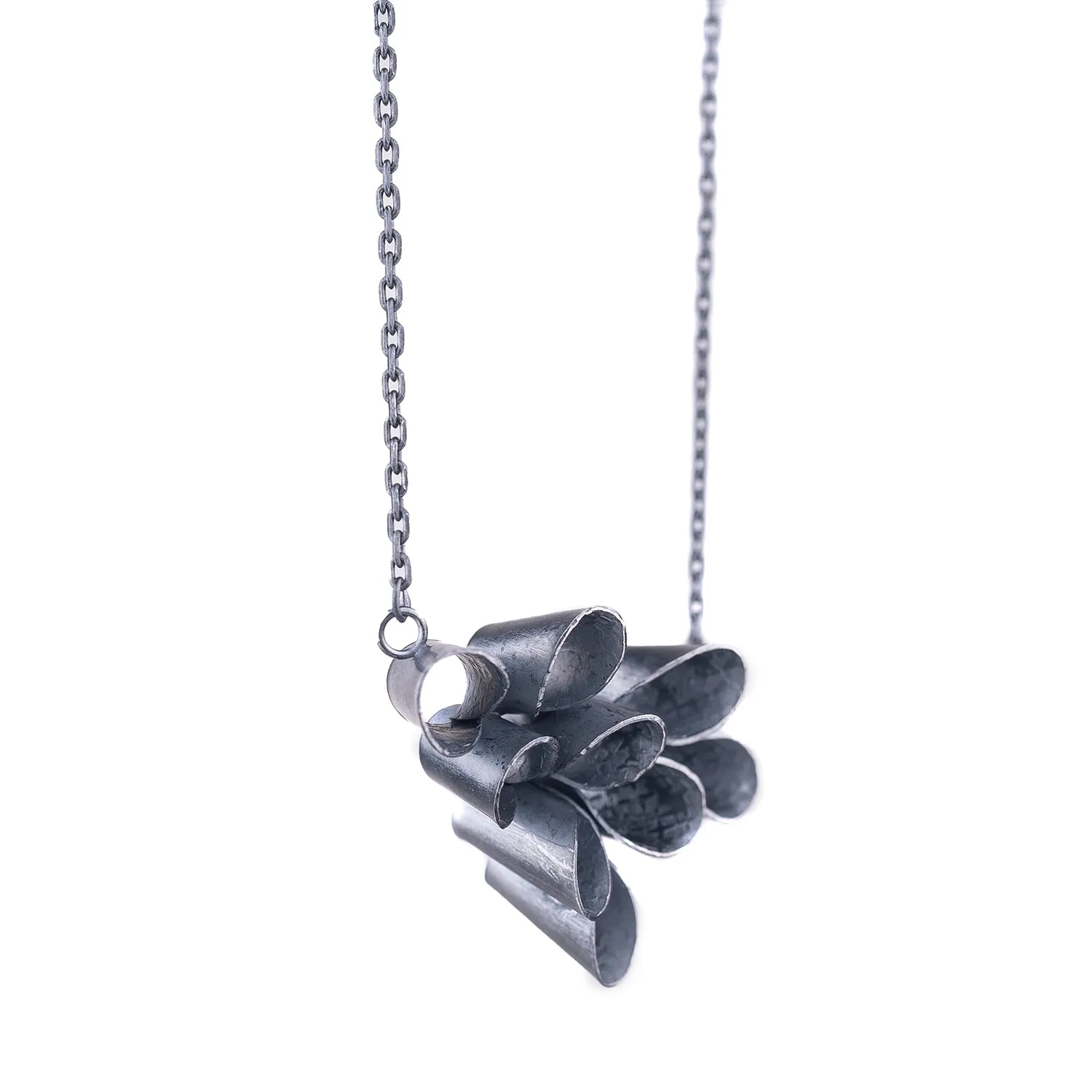 Blossom Necklace in Black by Jinbi Design