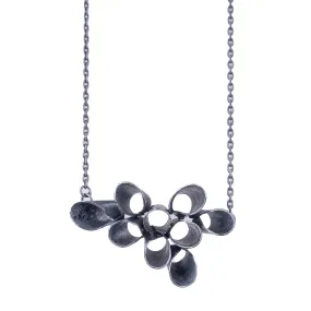 Blossom Necklace in Black by Jinbi Design