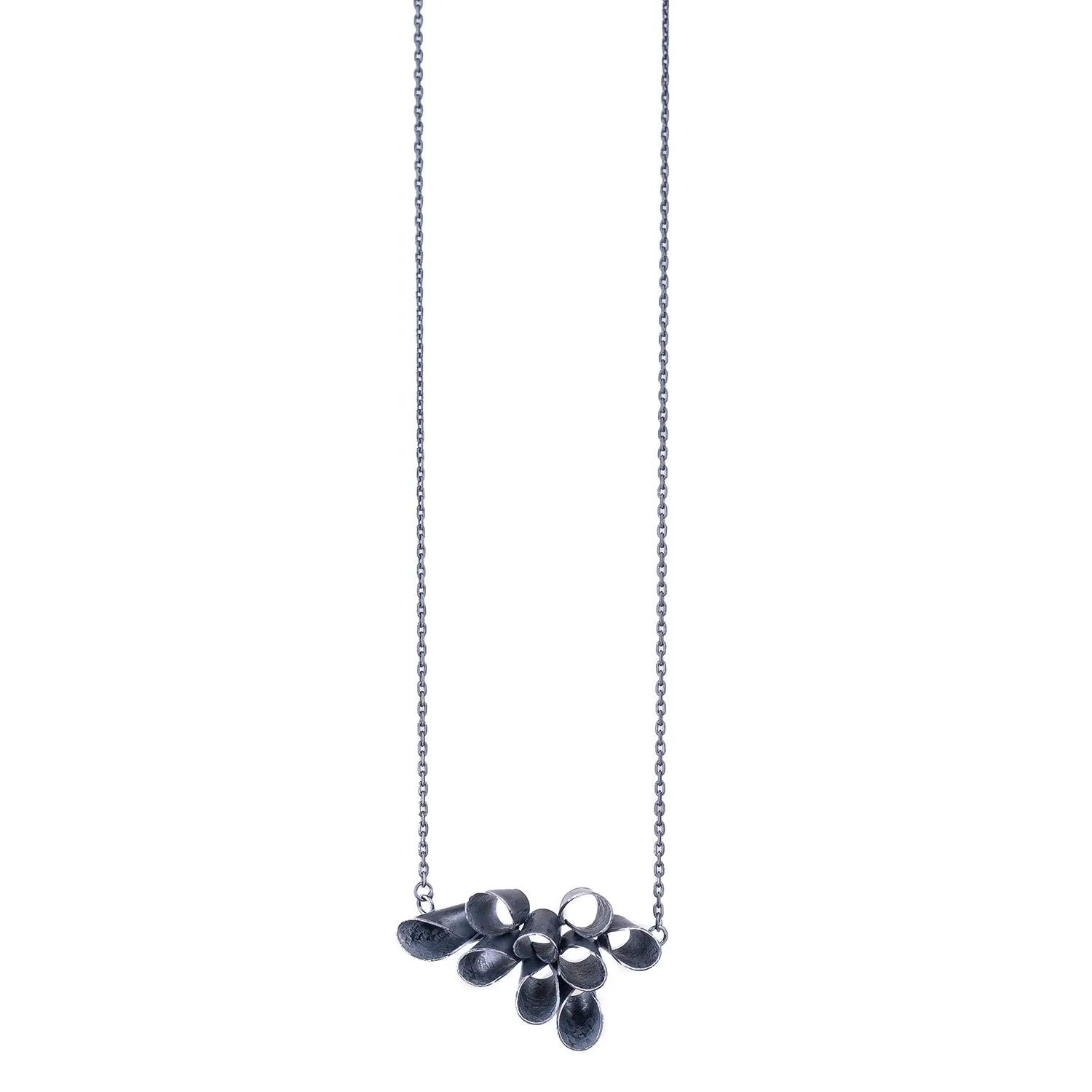 Blossom Necklace in Black by Jinbi Design