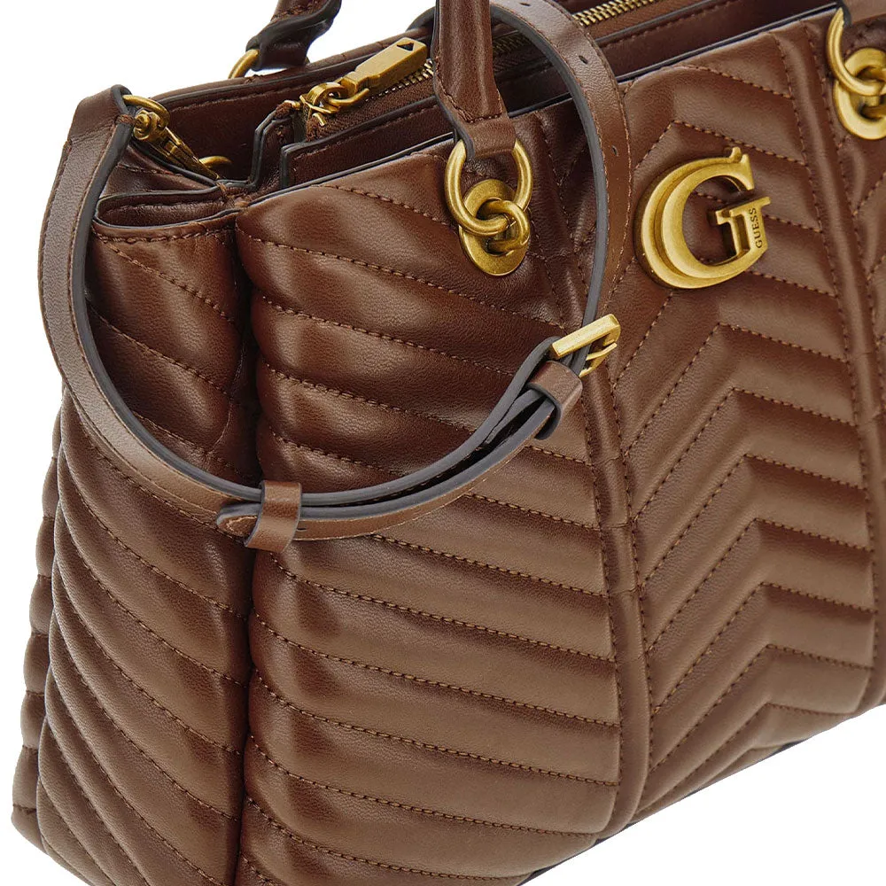 Borsa Donna a Mano GUESS Linea Lovide colore Merlot