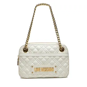 Borsa Donna a Spalla LOVE MOSCHINO linea Lettering Logo colore Bianco