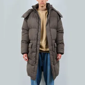 Brandford | Dark Taupe Extra-Padded Men's Puffer Coat