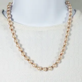 Camara, Beaded Pearl Single Strand Necklace