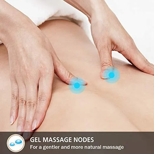 Certified Refurbished - Gel Neck & Back Full Back Massager with Shiatsu & Gel Nodes - 233G-USED