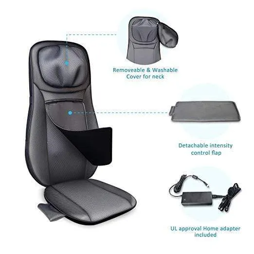 Certified Refurbished - Gel Neck & Back Full Back Massager with Shiatsu & Gel Nodes - 233G-USED