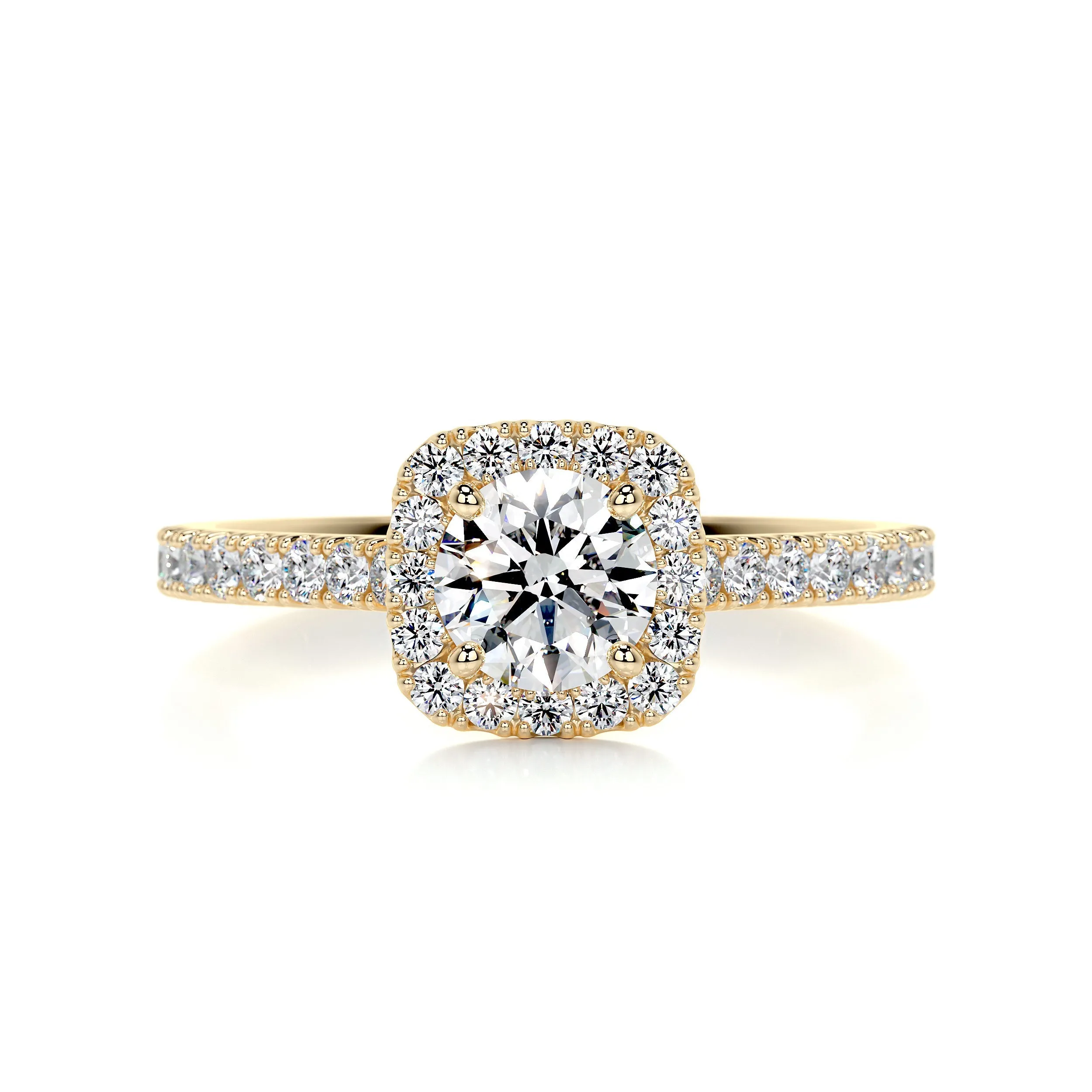 Claudia Diamond Engagement Ring   (0.70 Carat) -14K Yellow Gold (RTS)