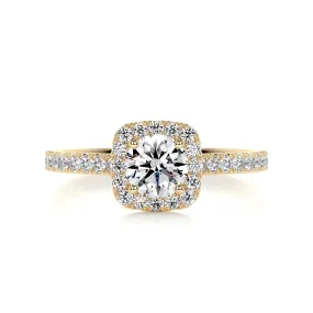 Claudia Diamond Engagement Ring   (0.70 Carat) -14K Yellow Gold (RTS)