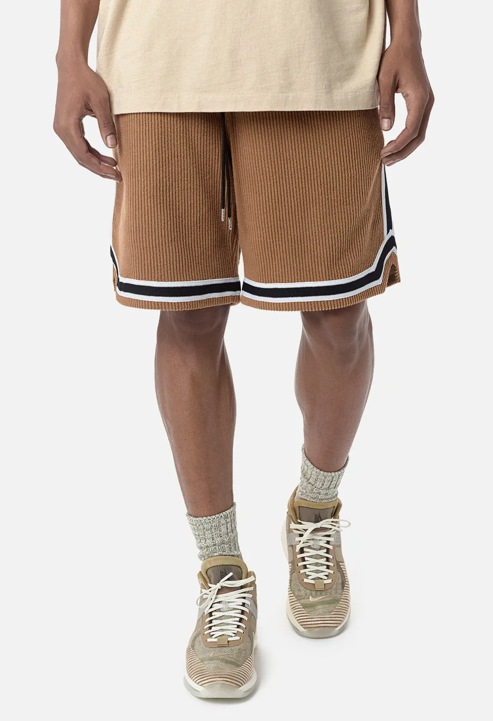 Corduroy Game Shorts / Gold