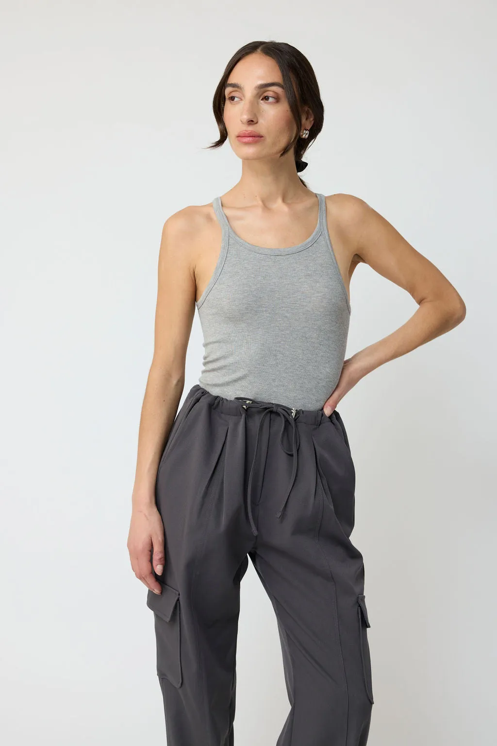 Cropped Rib Tank