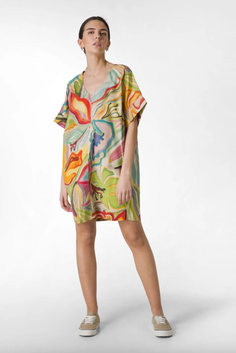 Deha - Flower Print Dress Multicolor