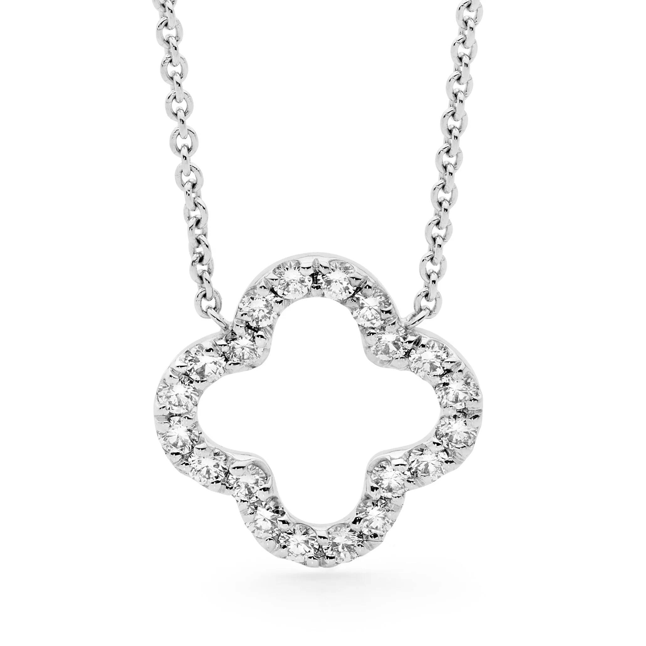 Diamond Clover Necklet