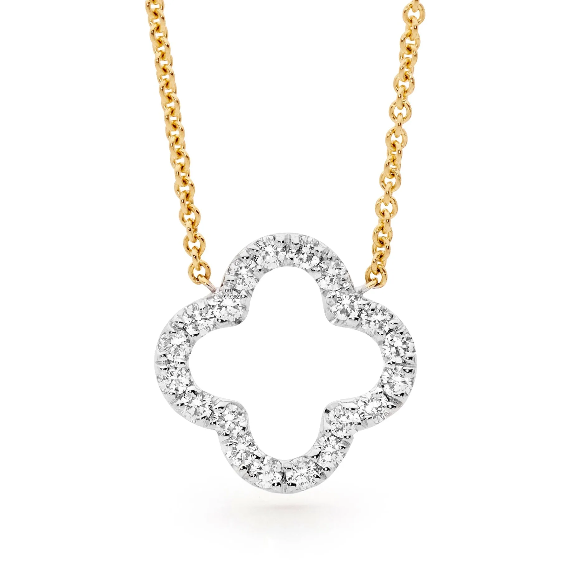 Diamond Clover Necklet