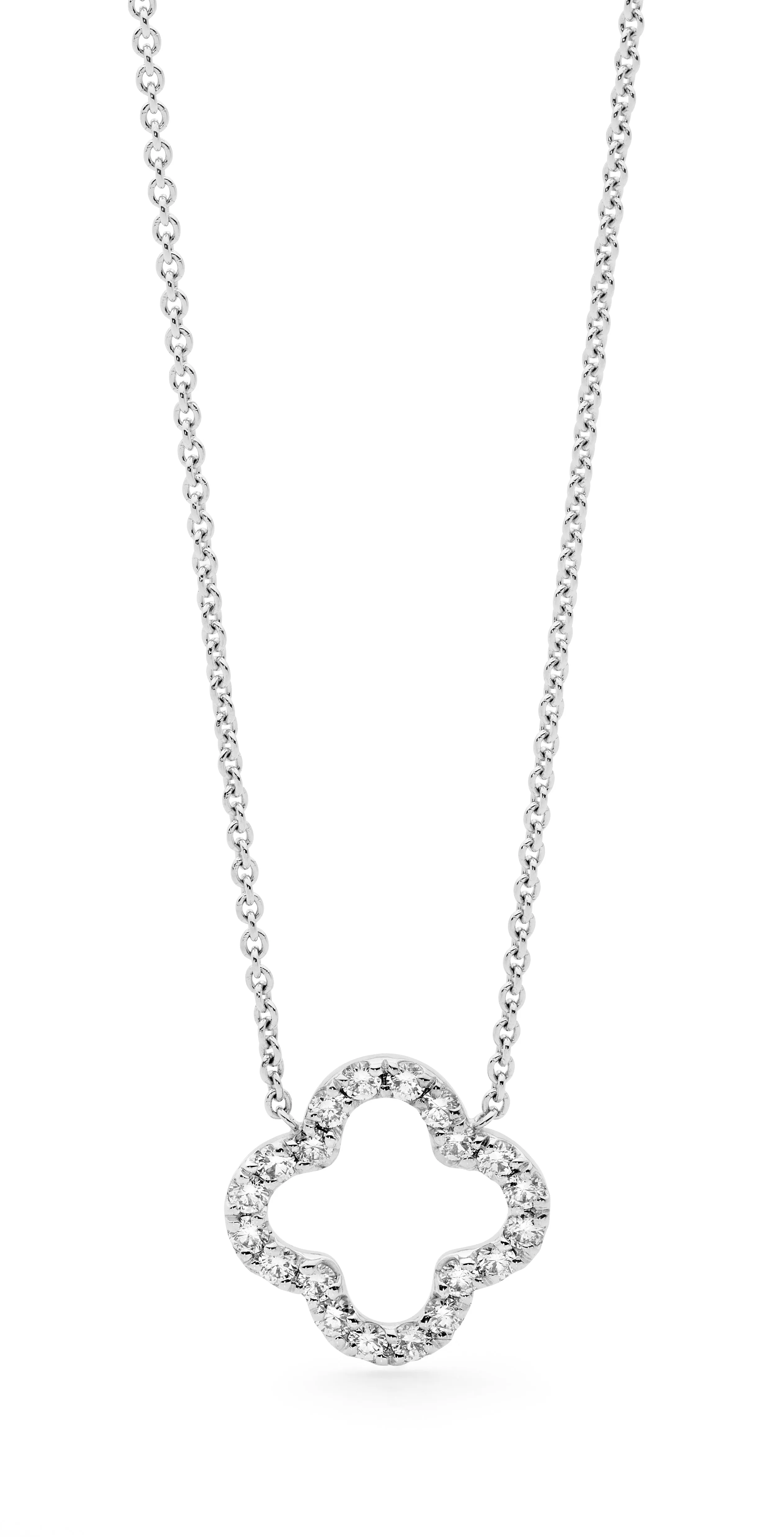 Diamond Clover Necklet