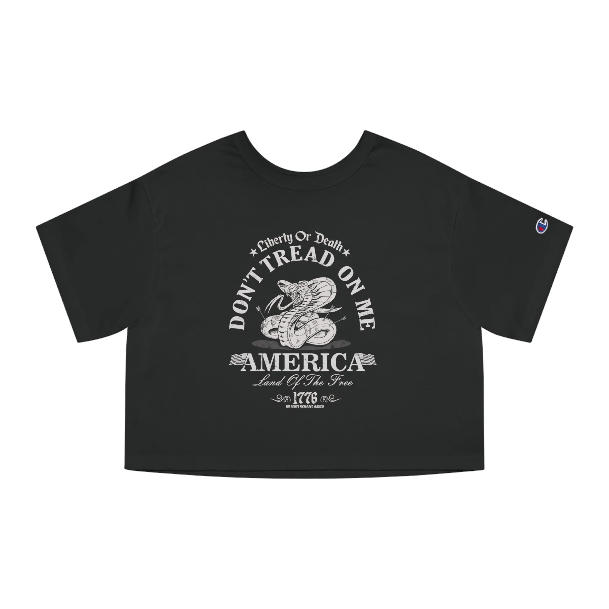 Don't Tread on Me Cropped T-Shirt