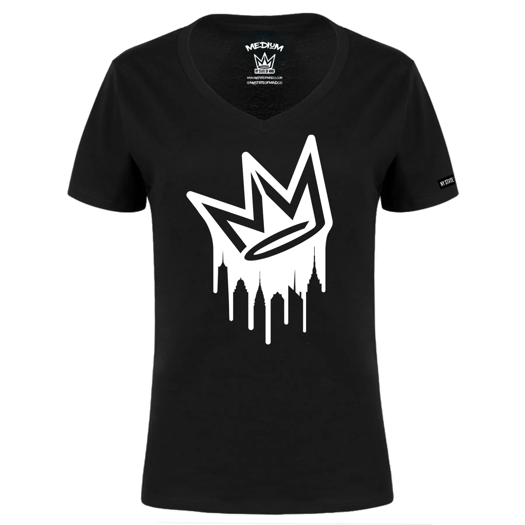 Dripping Crown Logo Ladies T-Shirt