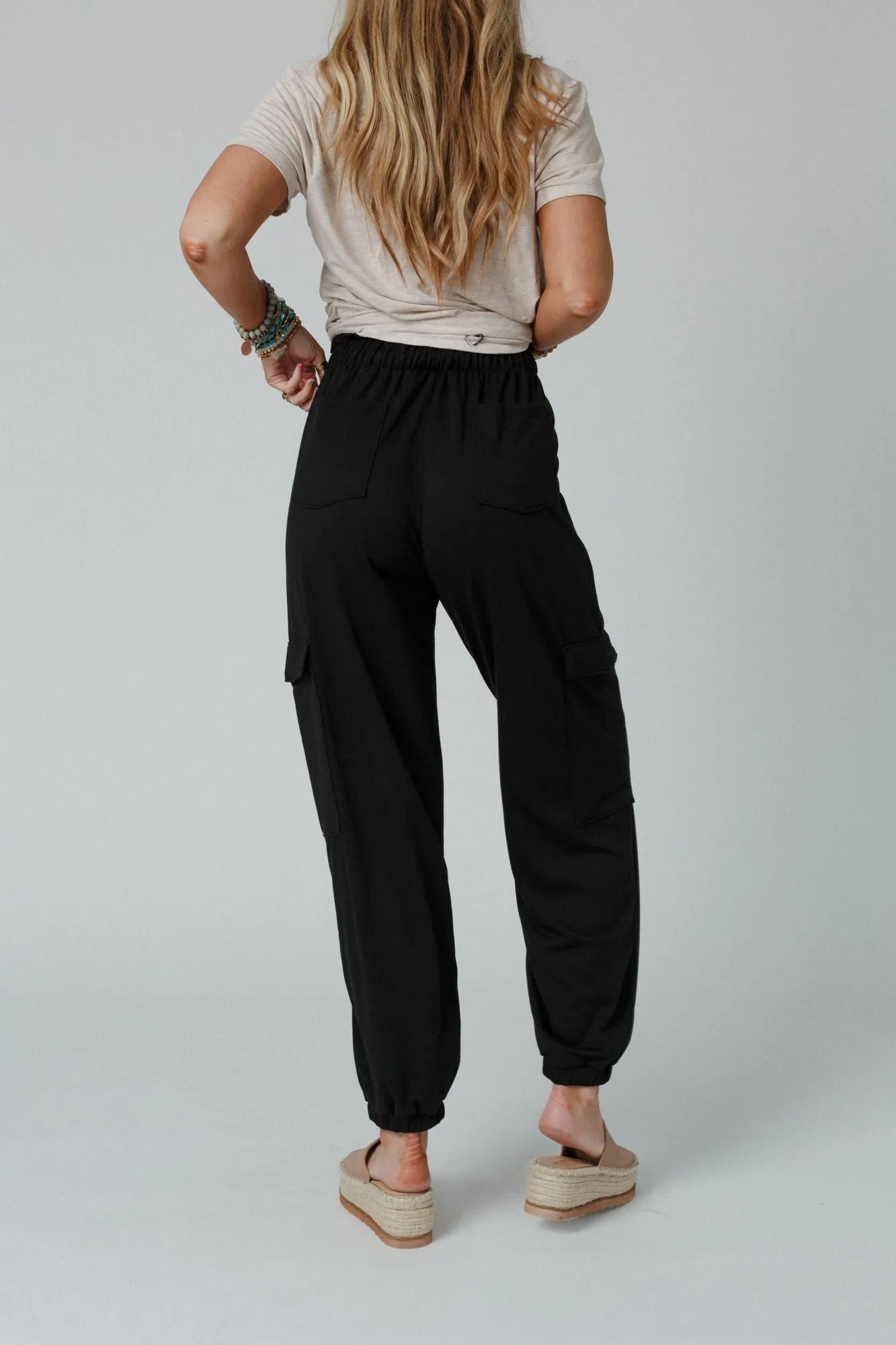 Easy Mornings Cinched Pants - Black