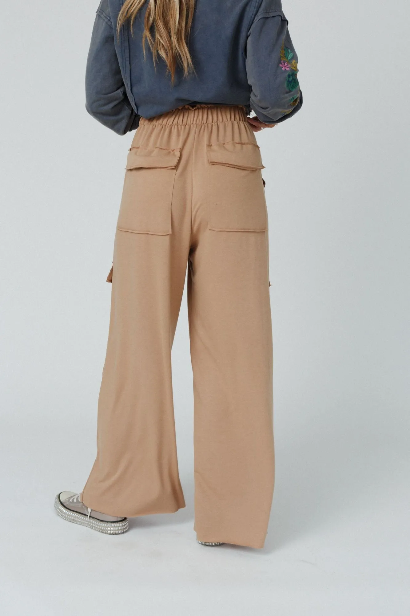 Easy Mornings Wide Leg Pants - Light Camel