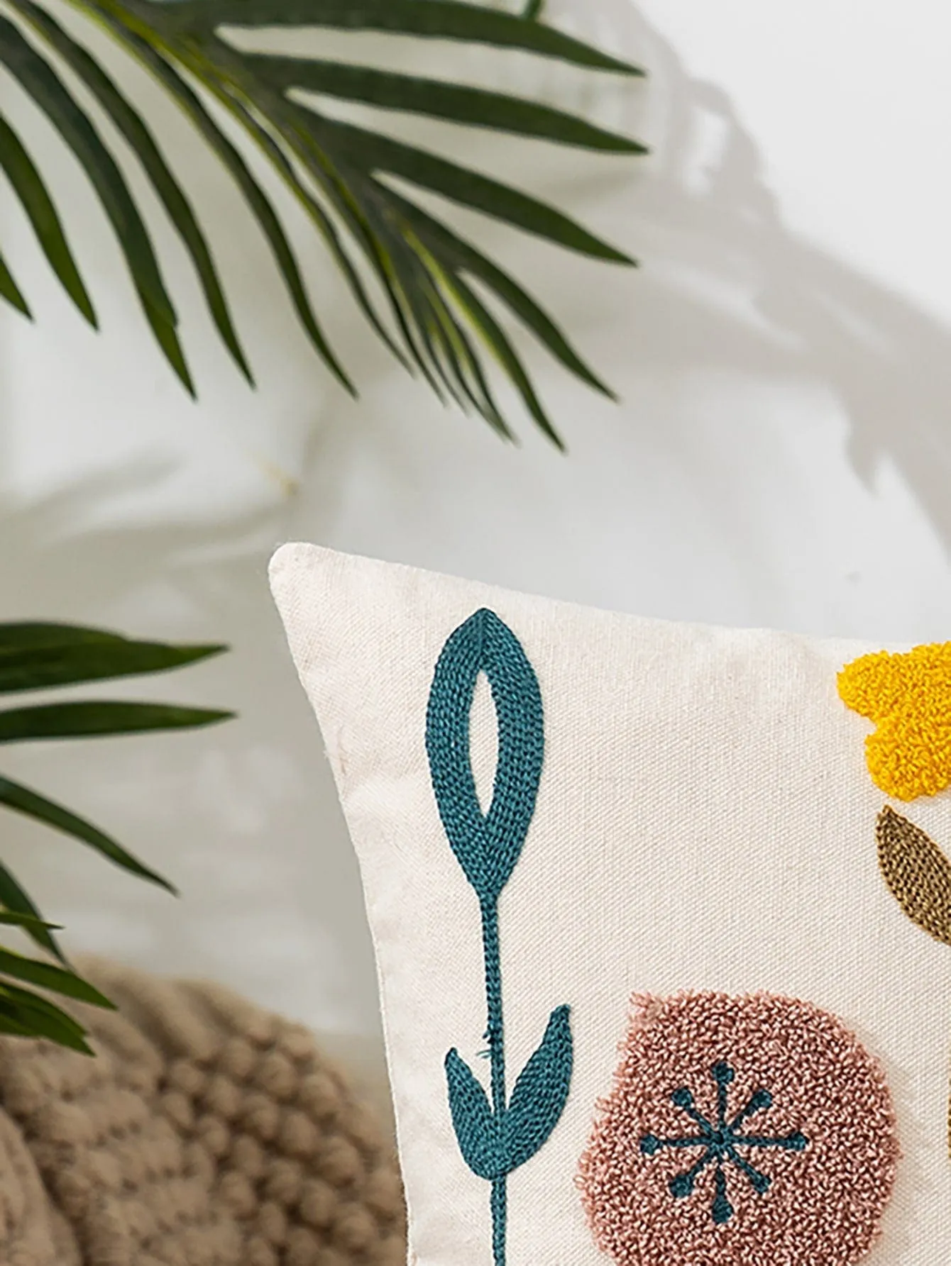 Embroidery Cushion, Floral Love