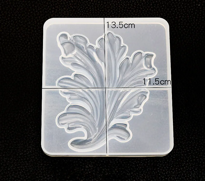 European Pattern Silicone Molds Pineapple Coconut Tree Rose Leaf Mould Crystal Epoxy Mold for Jewelry 1pcs 103154