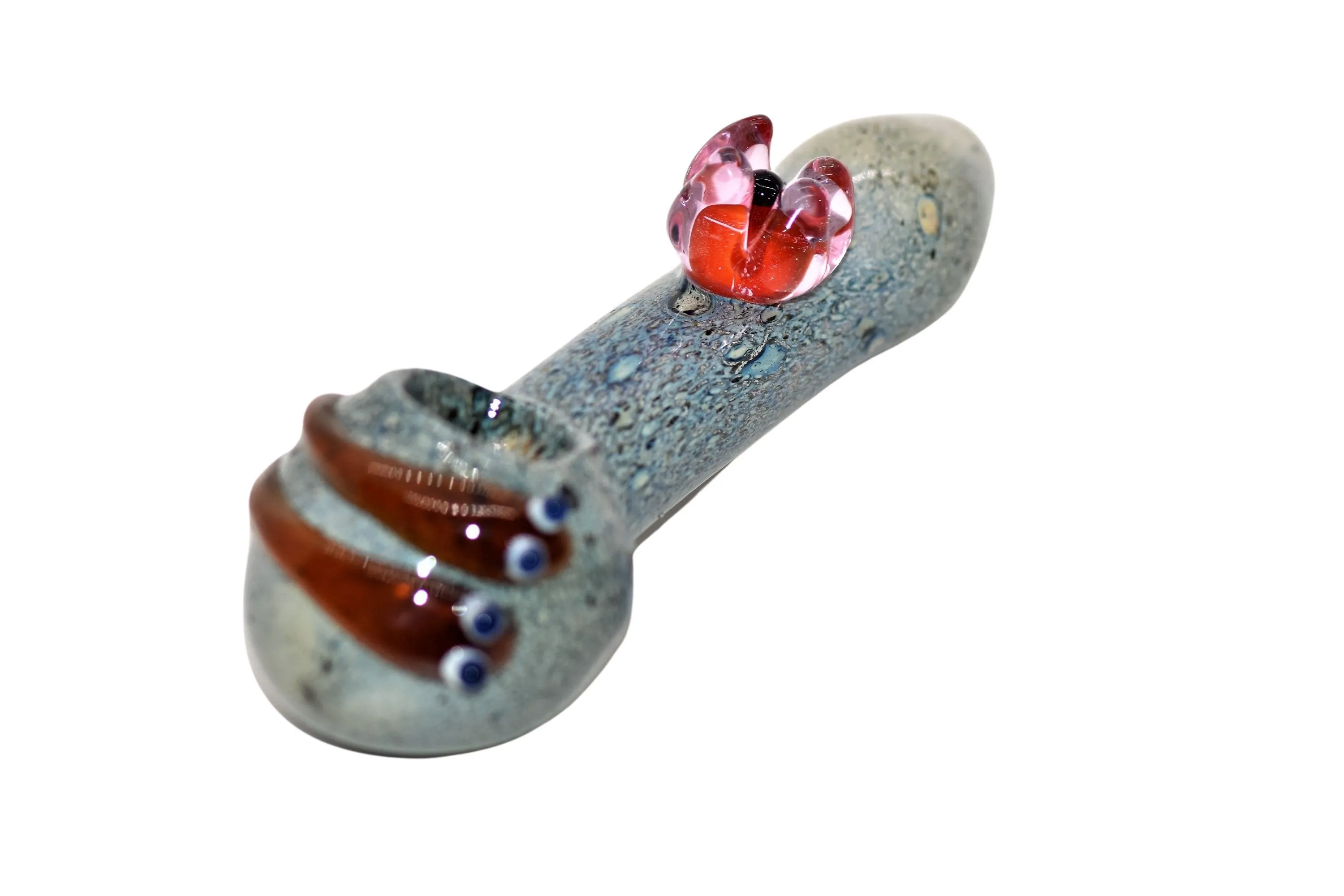 Fish & Flower Glass Pot Pipe