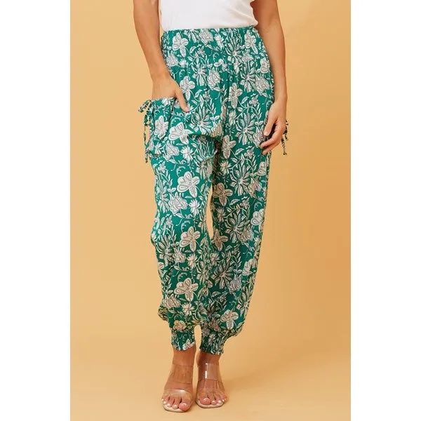 FLORAL PRINT BOHO HAREM PANTS