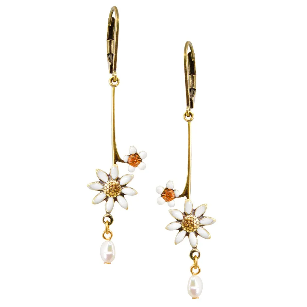 Flower Drop Earrings by Eric et Lydie