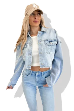 Fort Worth Crop Denim Jacket