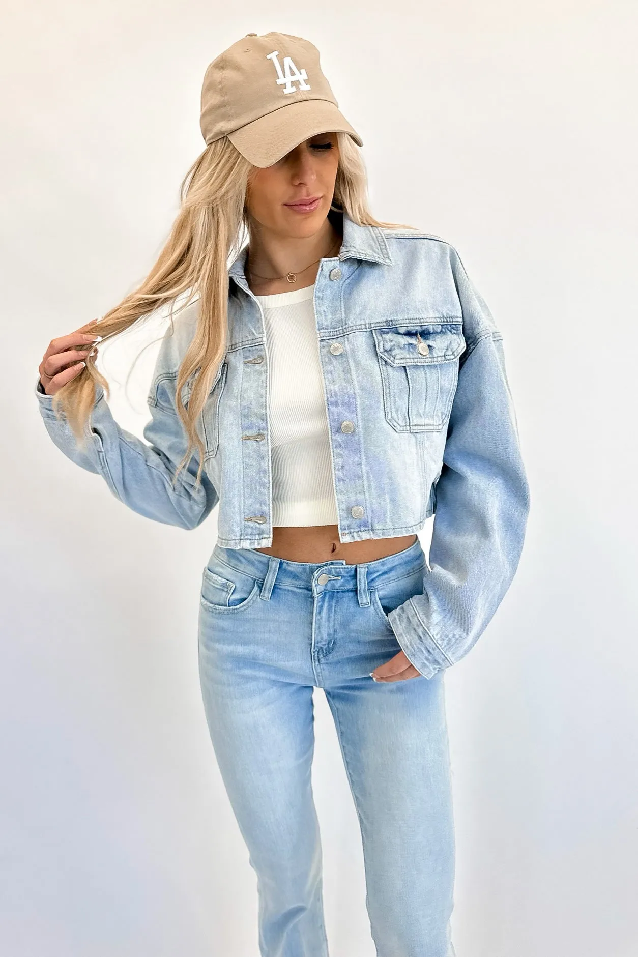 Fort Worth Crop Denim Jacket