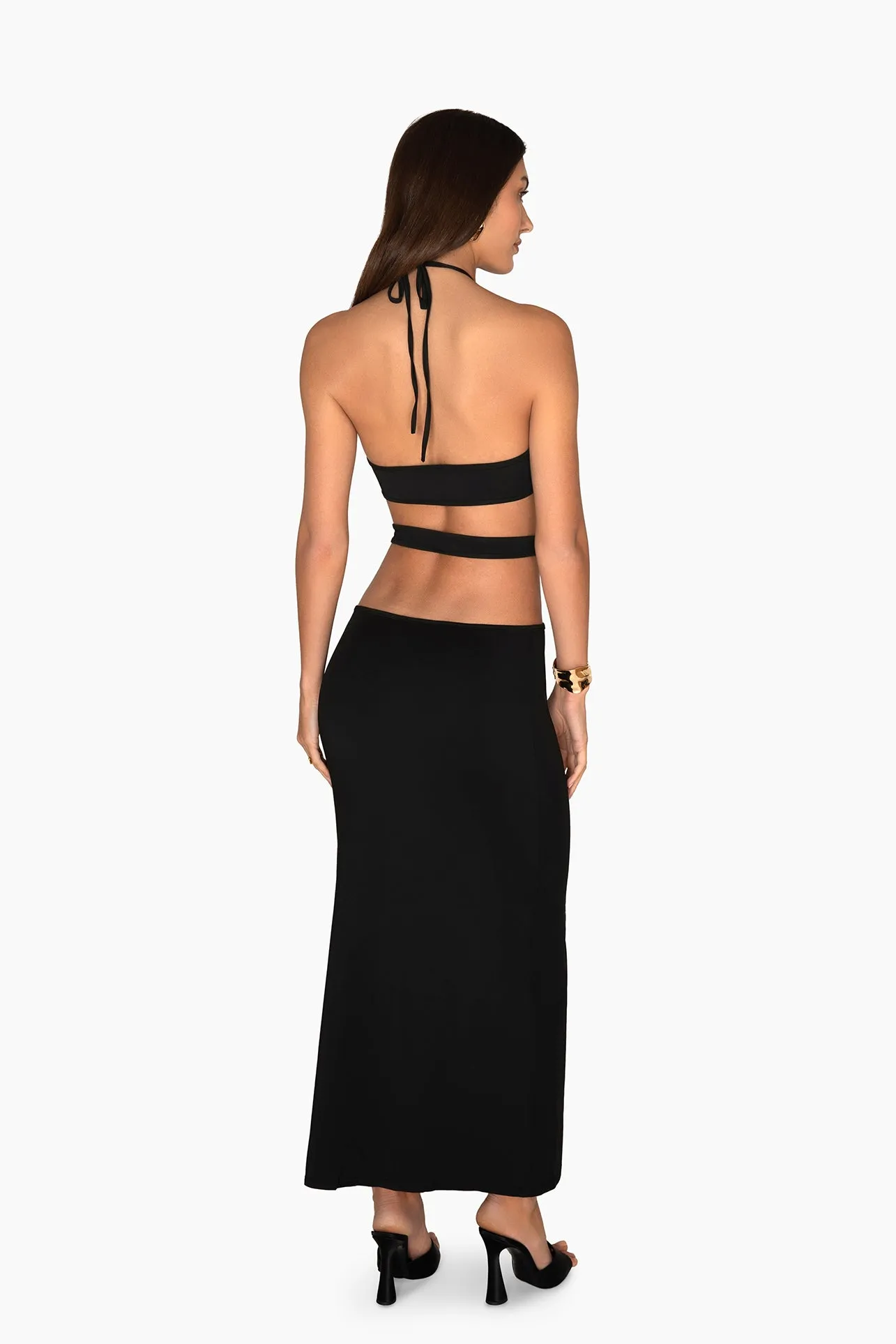 Geo Cut Out Maxi Dress