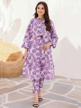 Gul Ahmed Lawn "Summer Solstice" Unstitched Lilac 2-Piece (TL-32065)