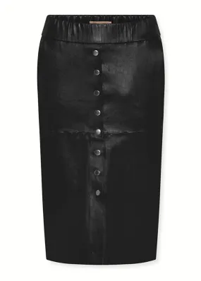 Gustav Emmi leather skirt 50550 Nederdel - Black