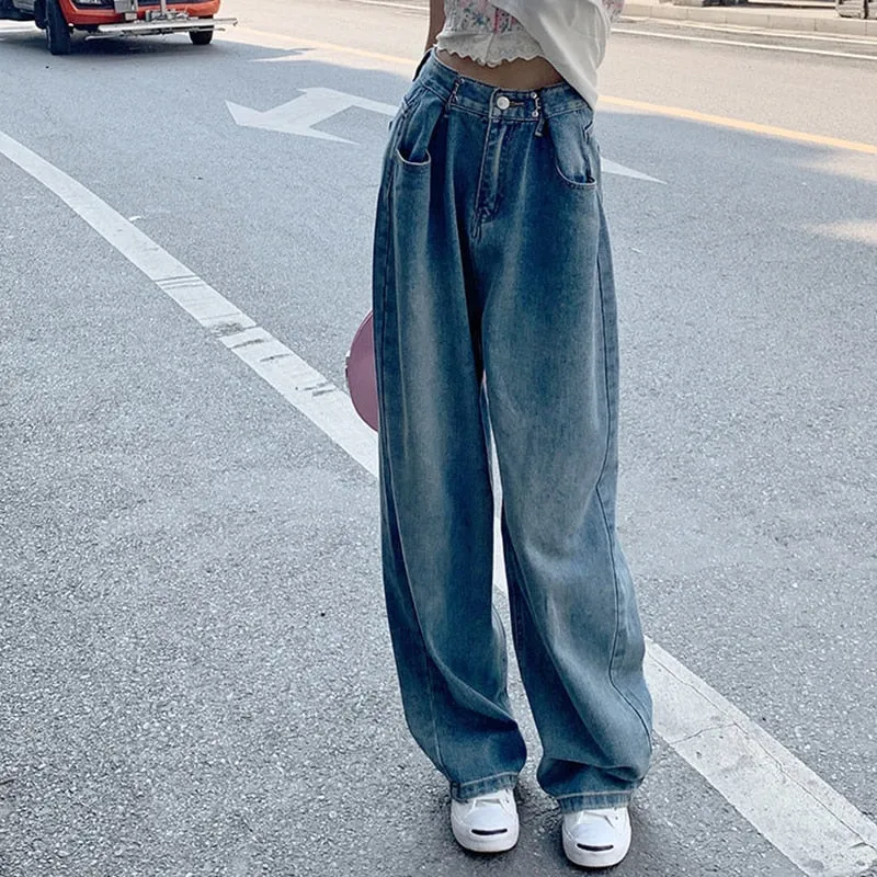 High Waist Baggy Jeans