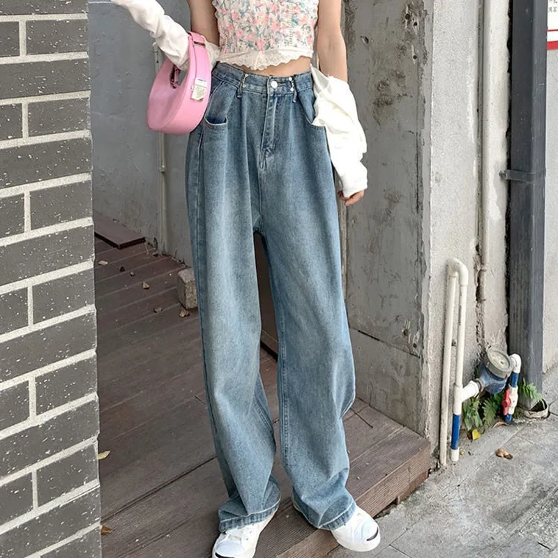 High Waist Baggy Jeans