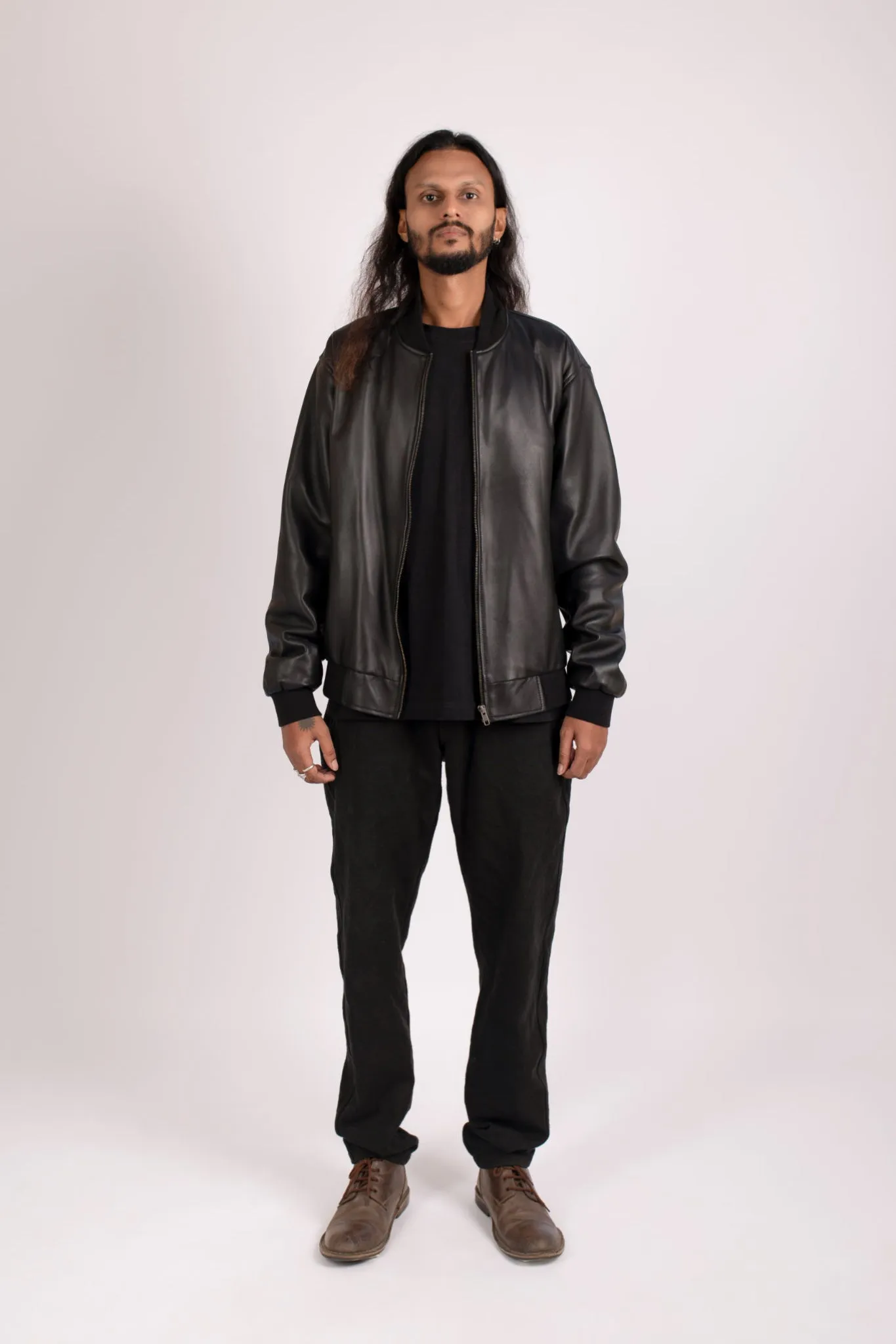 Hoenir Leather Bomber