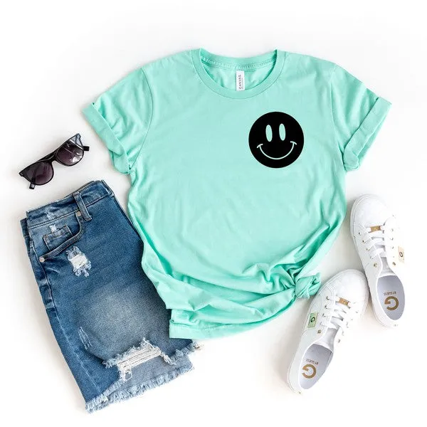 I'm A Cool Mom Smiley Face Front & Back Tee