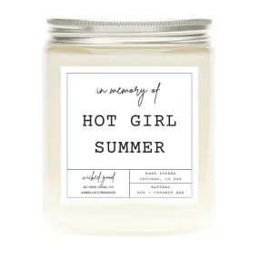 In Memory of Hot Girl Summer Candle by Wicked Good Perfume