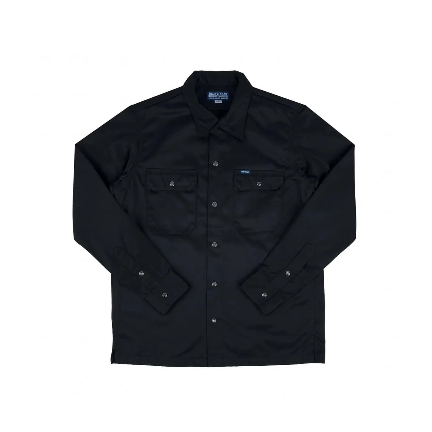 Iron Heart IHSH-383-BLK-NP 9oz T/C Mechanic Shirt Black