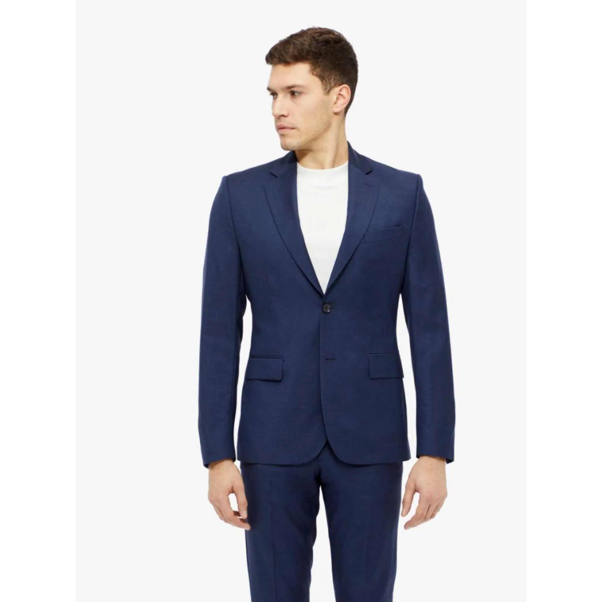 J.Lindeberg Donnie Chin Mohair Blazer - MID BLUE