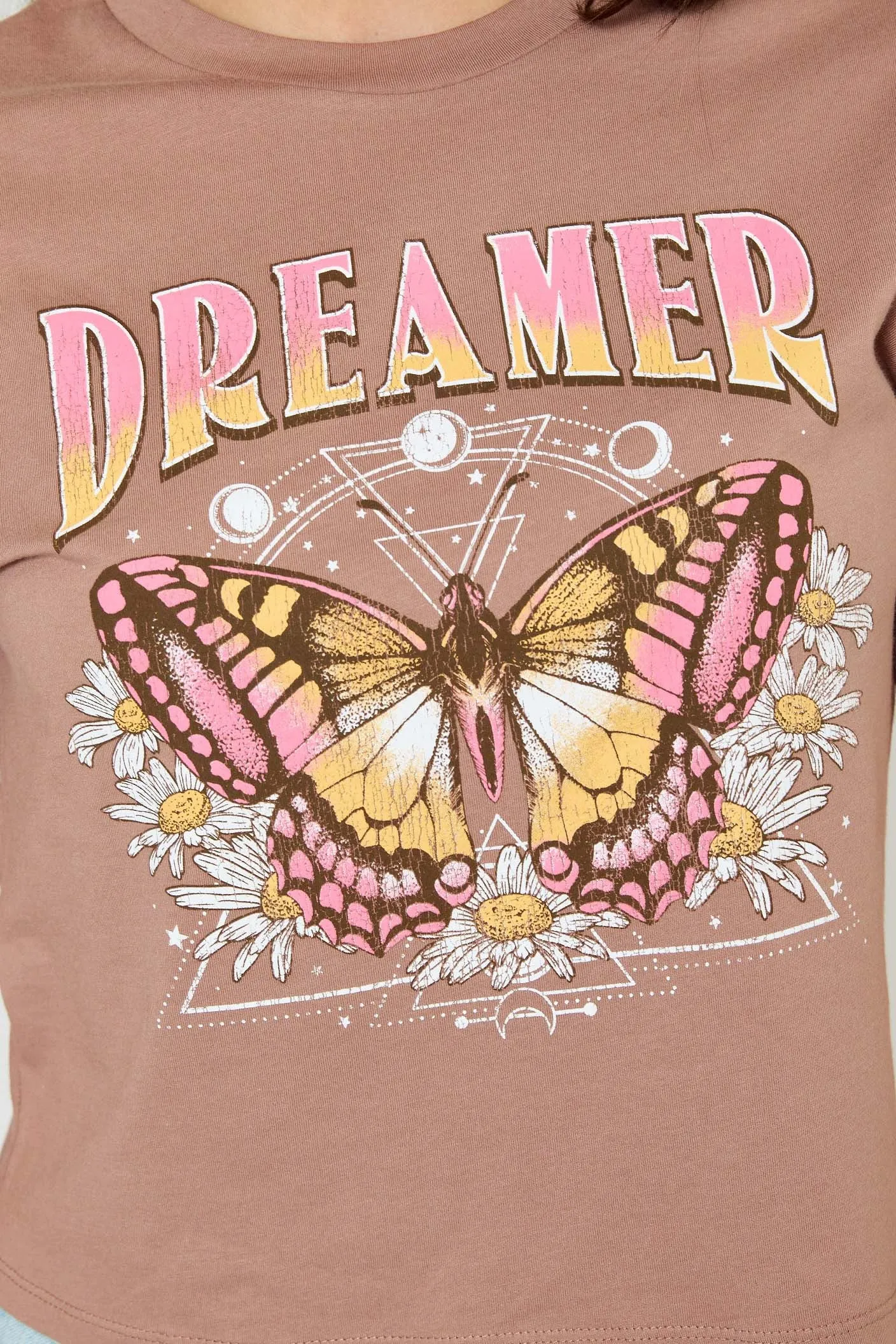 Jr Crop Top - Dreamer Butterfly