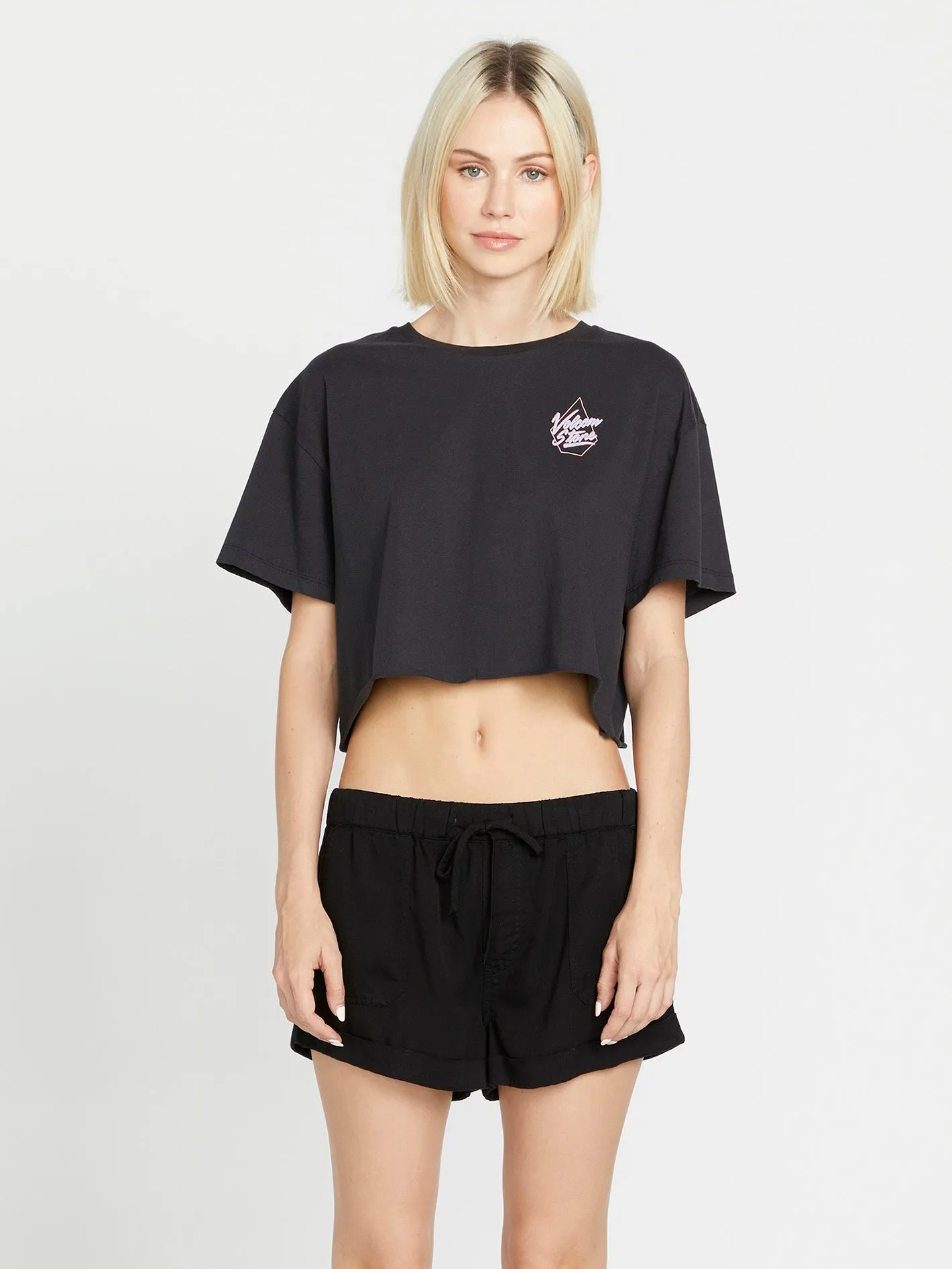 Just A Trim Short Sleeve Shirt - Black